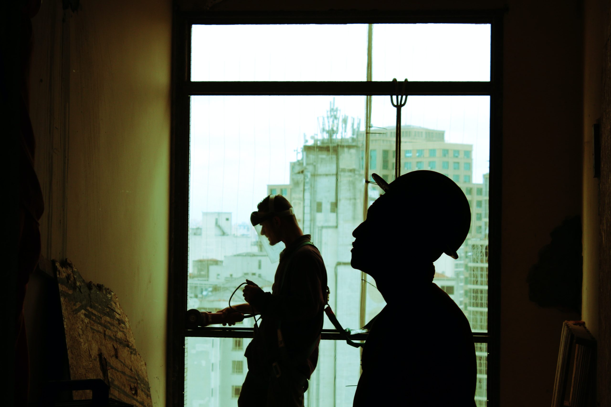 Visados de obra y materiales utilizados.